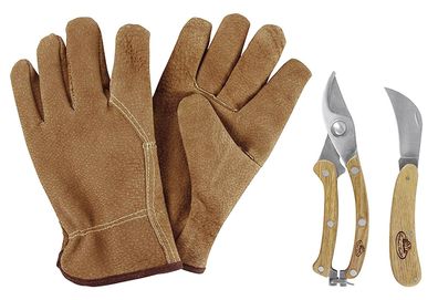 Esschert DESIGN Geschenkset "Handschuh / Schneidset" 410904