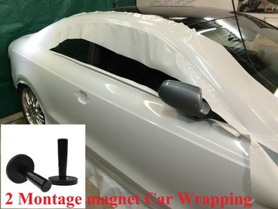 2 Stk Montage Magnet - folieren Folie Car wrapping - Voll Folierung Auto Werbung