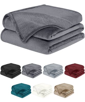 Kuscheldecke – weiche Fleecedecke, als Tagesdecke oder Bettdecke, Wohndecke oder