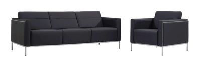 1-Sitzer Sessel Design Couch Sofa 3-Sitzer Büromöbel Textil Lounge Luxus Sitzer