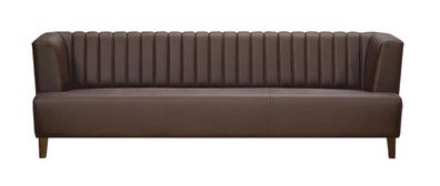3 Sitzer Designer Sofa Luxus Polster Leder Büromöbel Sofas Stoff Textil