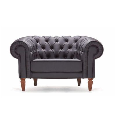 Sessel Leder Couch Polster Sitz Chesterfield 1 Sitzer Couchen Sofa