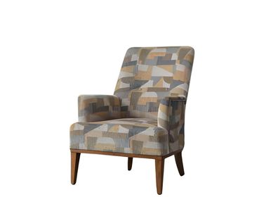 Modern Mehrfarbig Sessel Design Wohnzimmer Luxus Relax Textil Lounge Polster