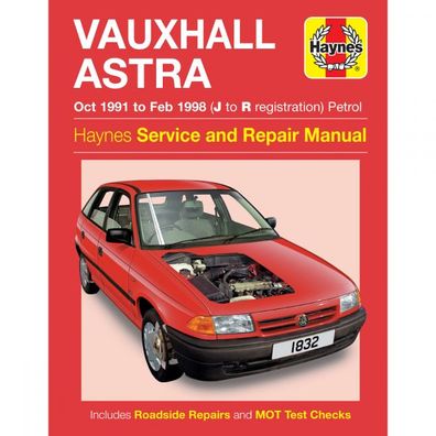 Opel Astra Vauxhall 10.1991-02.1998 Benzin Reparaturanleitung Haynes