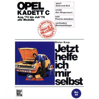 Opel Kadett C 1973-1979 Jetzt helfe ich mir selbst Reparaturanleitung Motorbuch