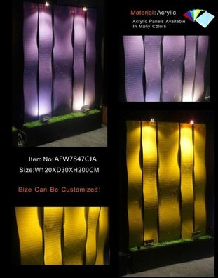 Wandpaneel led Wasserwand Wasserwände Wand Wasserwand 120x200cm Trennwand Neu