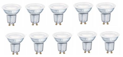 10x OSRAM LED PAR16 Reflektor 4,3W=50W GU10 120° warmweiß EEK: (Spektrum A-G)