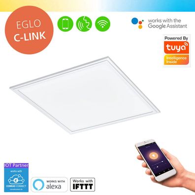 EGLO smart WIFI Panel C-Link 45x45cm Salobrena-CL EEK: (Spektrum A-G)