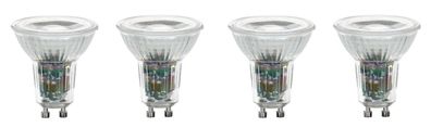 4x EGLO LED Spot 5W = 50W GU10 38° dimmbar 4000K EEK: F (Spektrum A-G)