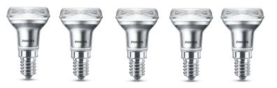 5x Philips LED Reflektor R39 E14 1,8W = 30W warmweiß 150lm EEK: (Spektrum A-G)