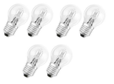 6x Neolux Halogen Tropfen E27 dimmbar warmweiß 46W = 60W EEK: (Spektrum A-G)