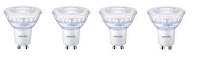 4x Philips Reflektor Spot 3,5W = 35W GU10 36° kaltweiß EEK: (Spektrum A-G)