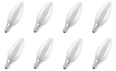 8x Osram LED Star Classic B25 Kerze warmweiß 2,5W = 25W E14 EEK: (Spektrum A-G)