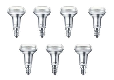 7x Philips LED R50 36° Reflektor 2,8W = 40W E14 warmweiß EEK: (Spektrum A-G)