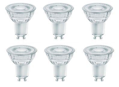 6x Osram PAR16 LED Spot GU10 4,4W = 50W dimmbar per Klick EEK: (Spektrum A-G)