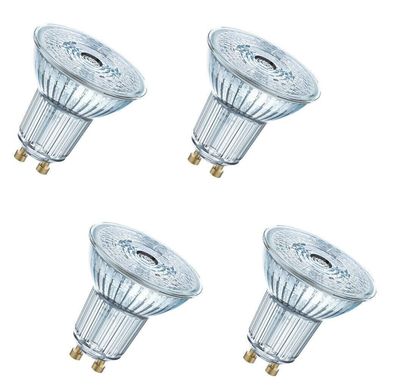 4x OSRAM LED PAR16 Spot 6,9W = 80W GU10 warmweiß 36° EEK: (Spektrum A-G)
