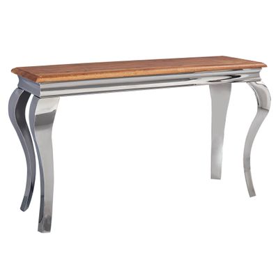 Wohnling Konsolentisch Massivholz 130 cm Flurtisch Anrichte Modern Schreibtisch