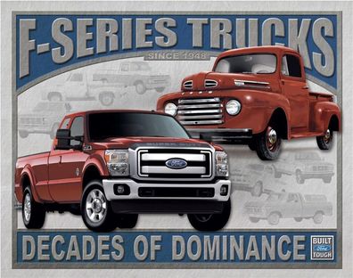 US Schild ca. 31 x 40 cm Ford Trucks - F-Series since 1948 Ranger F150 Bronco