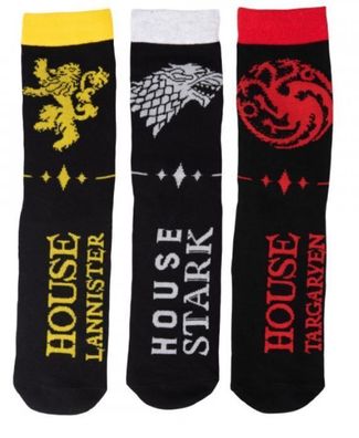 Game of Thrones Socken 3-er Pack 72 % Baumwolle/ 25 % Polyester/ 3 % Elasthan