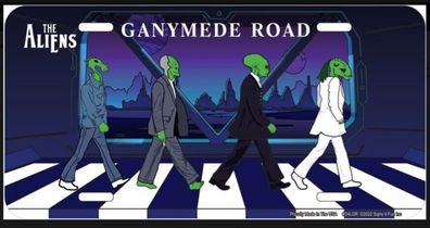 US Nummernschild ALIEN Abbey Road - Ganymede Road - 30x15 cm