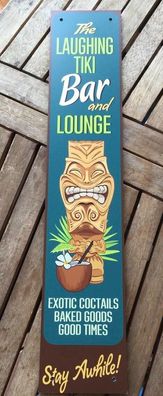 The Laughing TIKI Bar and Lounge exotic Cocktails Schild 50 x 12 cm Aloha