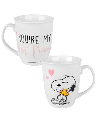 Peanuts Tasse Snoopy + Woodstock: You are my best friend - Kaffee Tee Becher Mug