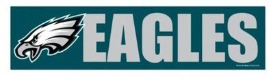 Philadelphia Eagles US Aufkleber 7,5x30,5cm Logo Decal Emblem NFL Football