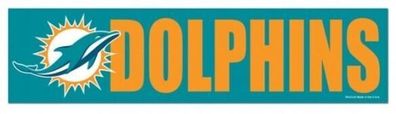 Miami Dolphins US Aufkleber 7,5x30,5cm Logo Decal Emblem NFL Football