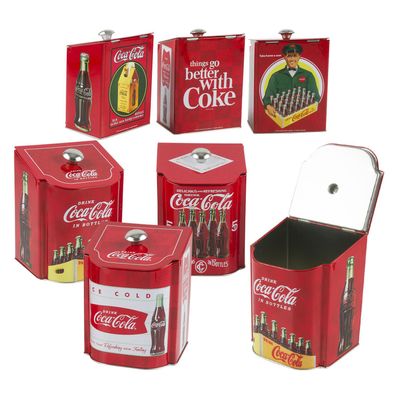 Coca-Cola Retro Blechdosen Sixpack Drink Coca-Cola Coke ice cold