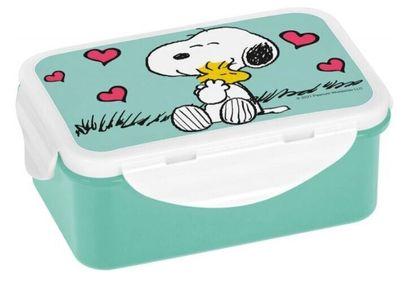 Peanuts Snoopy Brotdose/Lunchbox " Snoopy + Woodstock" 16 x 10 x 6,5 cm