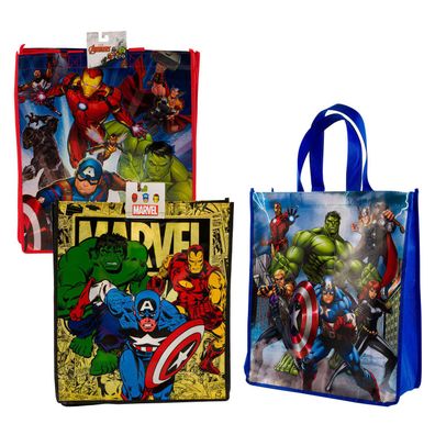 Avengers + Superman Einkaufstaschen: 39x33x15cm Shopper