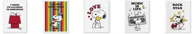 Peanuts Snoopy Geschirrtuch 70x50 cm - viele Motive 100 % Baumwolle Joe Cool