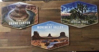 USA Nationalparks Schild 29x22 cm Yosemite Yellowstone Death Valley etc