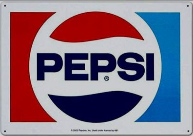 Blechschilder Pepsi: Pepsi Logo - Pepsi Cops - Pepsi Weather etc. viele Motive !