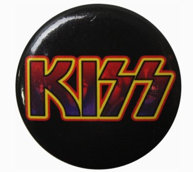 KISS Gene Simmons Pete Criss etc Ansteck-Pin Anstecker Button Ø2,5 cm + Magnete