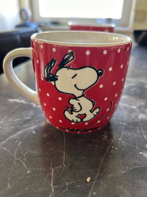 Peanuts Tasse Snoopy Red Dots Keramik 220ML Kaffee Tee