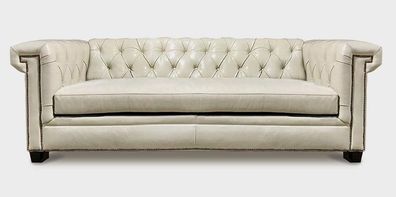 Chesterfield Luxus Sofa Polster Sitz Leder Garnitur 321 Sitzer Couchen Textil