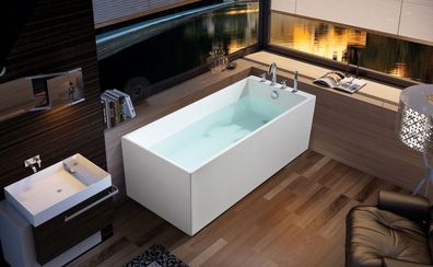 Luxus Badewanne Badezimmer Acryl Wanne 140x70 Wannen Komplett Design