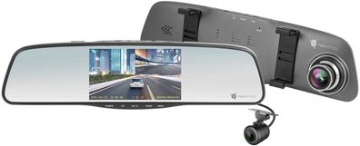 Navitel MR250 NV Rückspiegel Dual Autokamera DashCam KFZ Kamera schwarz