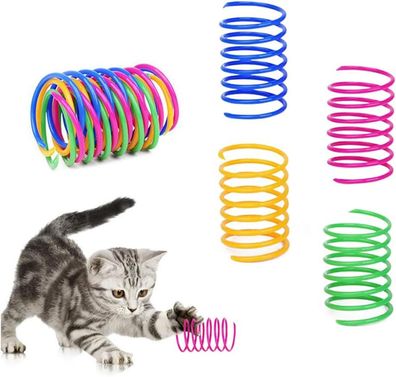 Katzen-Spiralfeder, 4-teiliges kreatives Katzenspielzeug zum Zeitvertreib