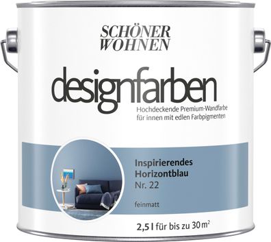 2,5L Schöner Wohnen Designfarbe Inspirierendes Horizontblau 23