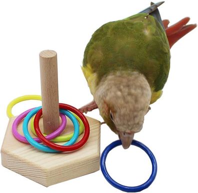 Kleines Vogel-Desktop-Spielzeug, Farbkreis-Spielzeug-Set, Lernspiel