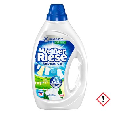 Weißer Riese Universal Gel Vollwaschmittel 22WL 990ml