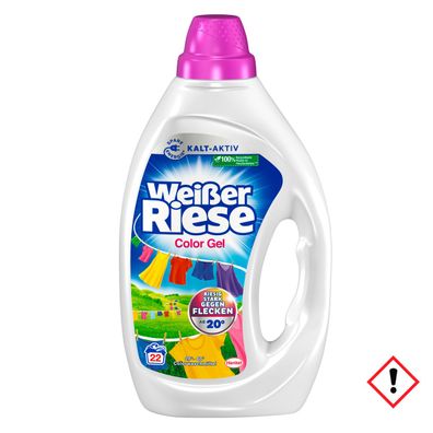 Weißer Riese Color Gel Colorwaschmittel 22WL 990ml