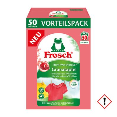 Frosch Granatapfel Bunt Waschpulver 3300g