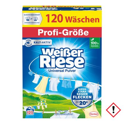 Weißer Riese Universal Pulver Profi Wäsche 120WL 6000g