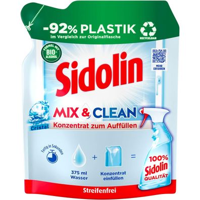 Sidolin Cristal Mix und Clean Konzentrat zum Auffüllen 125ml