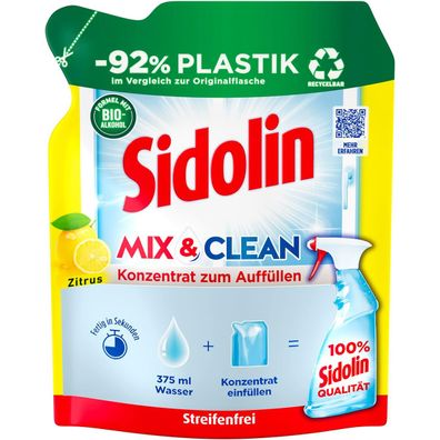 Sidolin Zitrus Mix und Clean Konzentrat zum Auffüllen 125ml