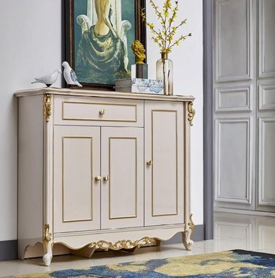 Klassische Kommode Schublade Kommoden Echtholz Sideboard Holz Schränke Regal Neu