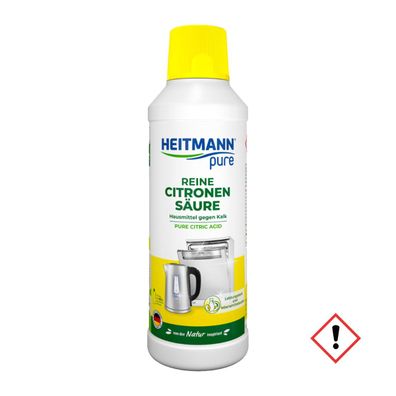 Heitmann pure Reine Citronensäure gegen Kalk lebensmittelsauber 500ml